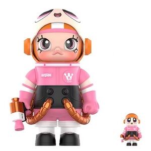 POP MART PowerPuff Girls Blossom Mega Space Molly 400% and 100% 💜💜